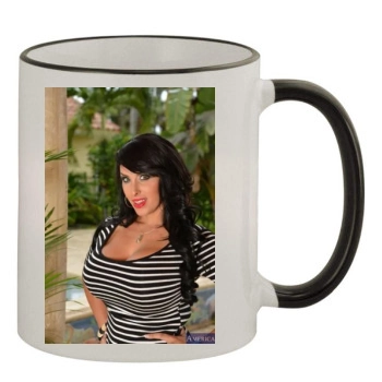 Holly Halston 11oz Colored Rim & Handle Mug