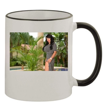 Holly Halston 11oz Colored Rim & Handle Mug