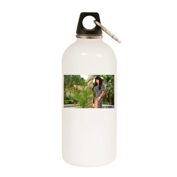 Holly Halston White Water Bottle With Carabiner