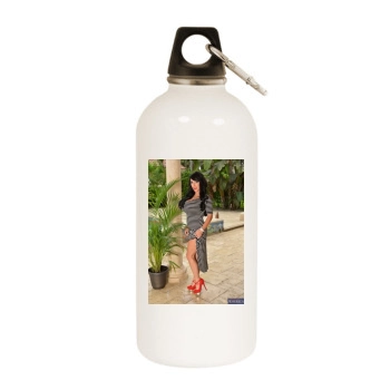 Holly Halston White Water Bottle With Carabiner