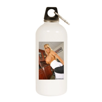 Holly Halston White Water Bottle With Carabiner