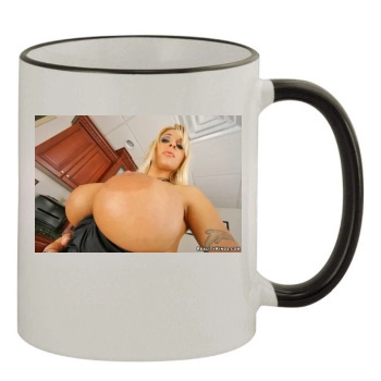 Holly Halston 11oz Colored Rim & Handle Mug