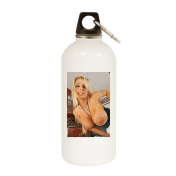 Holly Halston White Water Bottle With Carabiner