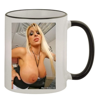 Holly Halston 11oz Colored Rim & Handle Mug