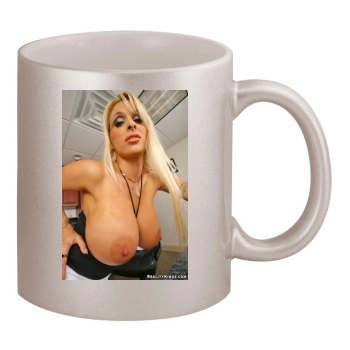 Holly Halston 11oz Metallic Silver Mug