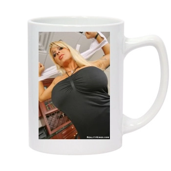 Holly Halston 14oz White Statesman Mug