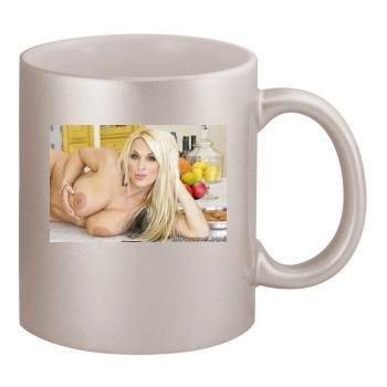 Holly Halston 11oz Metallic Silver Mug