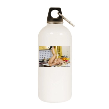 Holly Halston White Water Bottle With Carabiner