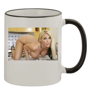 Holly Halston 11oz Colored Rim & Handle Mug