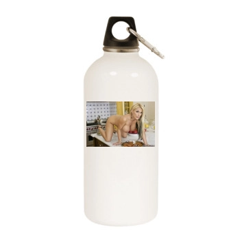 Holly Halston White Water Bottle With Carabiner