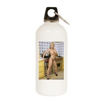 Holly Halston White Water Bottle With Carabiner