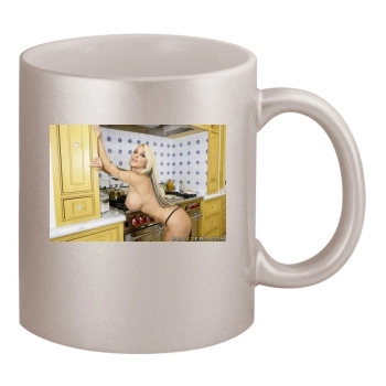 Holly Halston 11oz Metallic Silver Mug