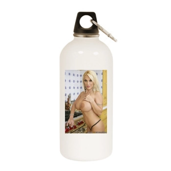 Holly Halston White Water Bottle With Carabiner