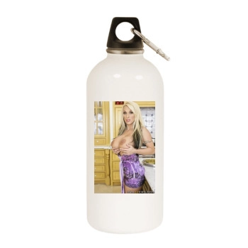 Holly Halston White Water Bottle With Carabiner