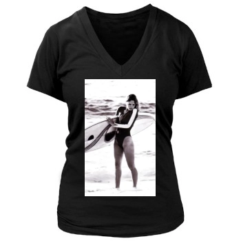 Gig Gangel Women's Deep V-Neck TShirt