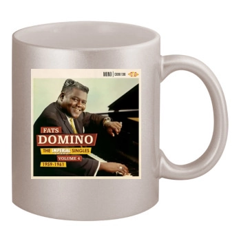 Fats Domino 11oz Metallic Silver Mug