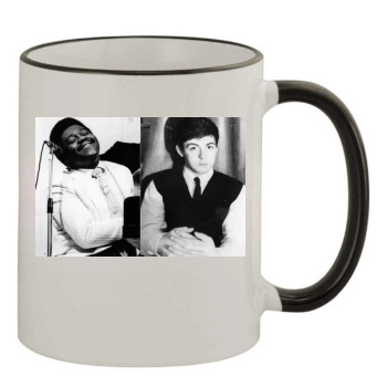 Fats Domino 11oz Colored Rim & Handle Mug