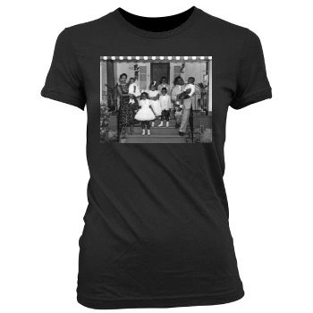 Fats Domino Women's Junior Cut Crewneck T-Shirt