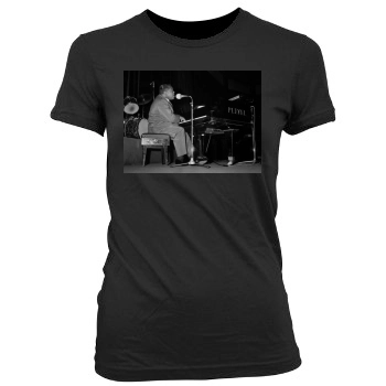 Fats Domino Women's Junior Cut Crewneck T-Shirt