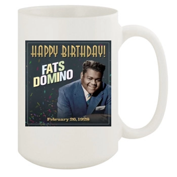 Fats Domino 15oz White Mug