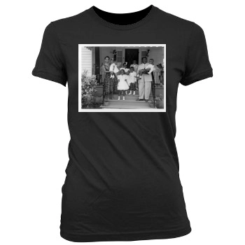 Fats Domino Women's Junior Cut Crewneck T-Shirt