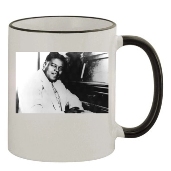 Fats Domino 11oz Colored Rim & Handle Mug