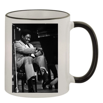 Fats Domino 11oz Colored Rim & Handle Mug