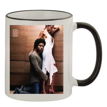 Adriana Lima 11oz Colored Rim & Handle Mug