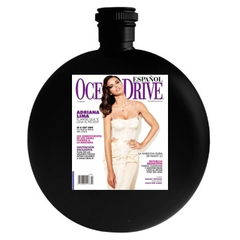 Adriana Lima Round Flask