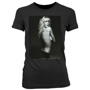 Heidi Klum Women's Junior Cut Crewneck T-Shirt