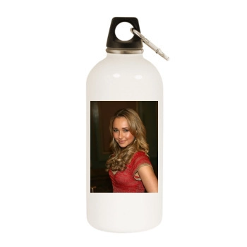 Hayden Panettiere White Water Bottle With Carabiner