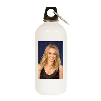 Hayden Panettiere White Water Bottle With Carabiner