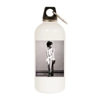 Sarah Wayne Callies White Water Bottle With Carabiner