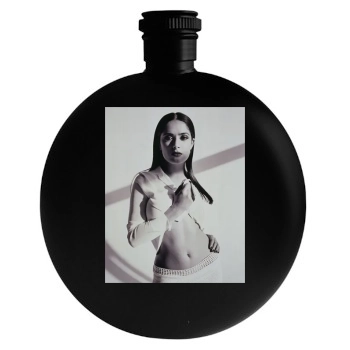 Salma Hayek Round Flask