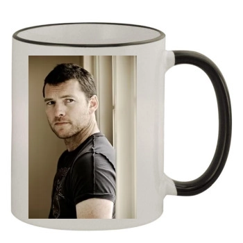 Sam Worthington 11oz Colored Rim & Handle Mug