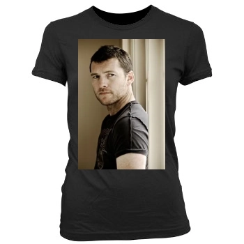 Sam Worthington Women's Junior Cut Crewneck T-Shirt