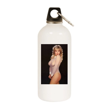 Samantha Fox White Water Bottle With Carabiner