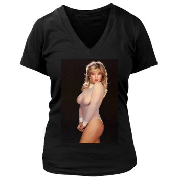 Samantha Fox Women's Deep V-Neck TShirt