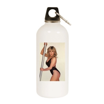 Samantha Fox White Water Bottle With Carabiner