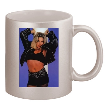 Samantha Fox 11oz Metallic Silver Mug