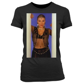 Samantha Fox Women's Junior Cut Crewneck T-Shirt