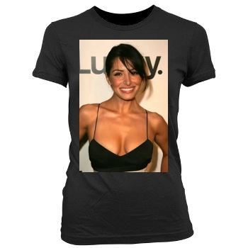 Sarah Shahi Women's Junior Cut Crewneck T-Shirt