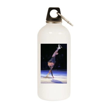 Sasha Cohen White Water Bottle With Carabiner