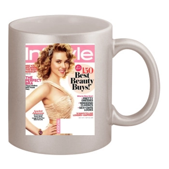 Scarlett Johansson 11oz Metallic Silver Mug