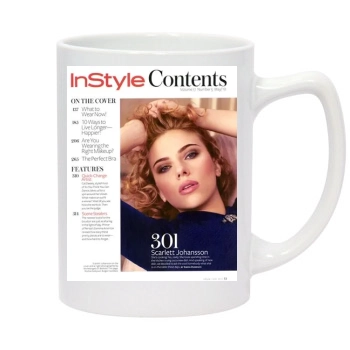 Scarlett Johansson 14oz White Statesman Mug