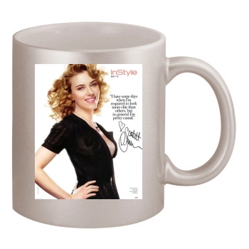 Scarlett Johansson 11oz Metallic Silver Mug