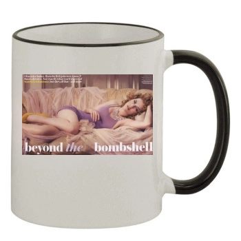 Scarlett Johansson 11oz Colored Rim & Handle Mug