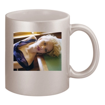 Scarlett Johansson 11oz Metallic Silver Mug