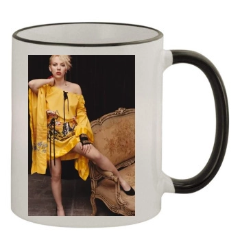 Scarlett Johansson 11oz Colored Rim & Handle Mug