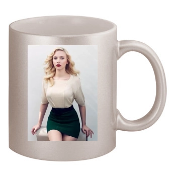 Scarlett Johansson 11oz Metallic Silver Mug